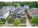 Aerial view of house and neighborhood at 1117 Churchill Commons Dr, Charlotte, NC 28211