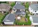 Aerial view of house and backyard at 1117 Churchill Commons Dr, Charlotte, NC 28211