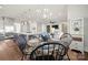 Charming breakfast nook with farmhouse table and chairs at 1117 Churchill Commons Dr, Charlotte, NC 28211