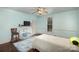 Bedroom with fireplace and ceiling fan at 302 Charlotte St, York, SC 29745