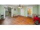 Hardwood floors and multiple entrances to other rooms at 302 Charlotte St, York, SC 29745