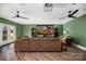 Basement Gathering room with a large screen, comfortable seating, and an open layout perfect for movie nights at 1115 Stony Point Rd, Kings Mountain, NC 28086