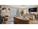 Cozy living room with stylish sofas, a Christmas tree, and modern lighting at 190 Poplar Grove Rd, Mooresville, NC 28117