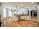 Kitchen features stainless steel appliances, granite countertops, lots of natural light at 546 Little Cove Ln, Lake Wylie, SC 29710