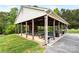 Covered picnic area with tables and grills at 108 Elm St, New London, NC 28127