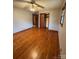 Hardwood floor bedroom with closet and window at 112 Adcock St, Belmont, NC 28012