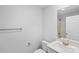 Clean bathroom with a vanity, toilet, and mirrored medicine cabinet at 17 N Arlington St, Salisbury, NC 28144