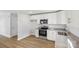 Modern kitchen with white cabinets and granite countertops at 17 N Arlington St, Salisbury, NC 28144