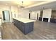 Open concept kitchen with large island, living area with fireplace at 496 19Th Avenue Nw Cir, Hickory, NC 28601