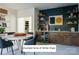 Cozy living room with wet bar featuring stylish décor, shelving, and a beverage center at Lot 7 Hamlin Rd # 7, Fort Mill, SC 29715