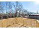 Wooden deck overlooking a backyard at 25 Kesler St, Salisbury, NC 28144