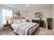 Spacious bedroom with a king-size bed and neutral decor at 3064 Virginia Trail Ct, Fort Mill, SC 29715