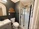 Modern bathroom with a walk-in shower and stylish vanity at 3654 Lynwood Dr, Lancaster, SC 29720