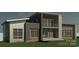 Contemporary home with a multi-level design and balcony at 423 Manning Dr, Charlotte, NC 28209