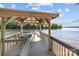 Covered dock with seating area and lake views at 800 Lakeview Shores Loop, Mooresville, NC 28117