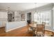 Cozy dining area adjacent to the kitchen with hardwood floors at 180 Sink Farm Rd, Mooresville, NC 28115