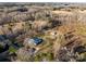 Aerial view showcasing home and large lot at 10310 Stokes Ferry Rd, Gold Hill, NC 28071