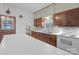 Kitchen features wood cabinets and an eat-in island at 10310 Stokes Ferry Rd, Gold Hill, NC 28071