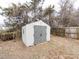 Plastic storage shed in backyard, great for extra storage at 11813 Fox Glen Rd, Charlotte, NC 28269