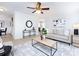 Living room with light walls, hardwood floors, and a fireplace at 11813 Fox Glen Rd, Charlotte, NC 28269