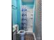 Small bathroom with shower stall and updated vanity at 325 Hunter St, Salisbury, NC 28144