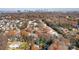 Wide aerial view showing home and surrounding neighborhood at 3706 Selwyn Farms Ln # 17-3, Charlotte, NC 28209