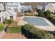 Community pool with safety cover and surrounding landscaping at 3706 Selwyn Farms Ln # 17-3, Charlotte, NC 28209