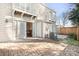 Private brick patio with access to dining area at 3706 Selwyn Farms Ln # 17-3, Charlotte, NC 28209