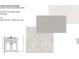 Layout of the Bathroom featuring oyster gray cabinets, frost white quartz counters and 12x12 beige-gray floor tile at 148 Dabbling Duck Cir, Mooresville, NC 28117