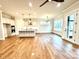 Open concept kitchen with hardwood floors and island at 2971 Alveston Nw Dr # 29, Concord, NC 28027