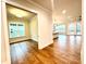 Home office features hardwood floors and a large window at 2971 Alveston Nw Dr # 29, Concord, NC 28027