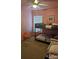 bedroom with bunk beds, window blinds and pink walls at 6334 Dillard Ridge Dr, Charlotte, NC 28216