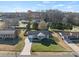 An aerial view of the house showing the driveway and neighborhood at 2505 Ashford Dr, Newton, NC 28658