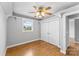 Bright bedroom with double closets and hardwood floors at 4264 C & B Farm Rd, Conover, NC 28613