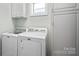 Convenient laundry room with washer and dryer at 4779 Looking Glass Trl, Denver, NC 28037