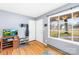 Entryway with hardwood floors, coat rack, and view of backyard at 7006 Penndale Dr, Shelby, NC 28152