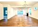 Spacious living room with hardwood floors and fireplace at 166 Fulworth Nw Dr # 67, Concord, NC 28027