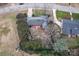 Aerial view of house and yard at 610 Crescent Cir, Kings Mountain, NC 28086