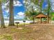 Outdoor picnic area with grills and a gazebo by the lake at 1345 Shimmer Light Cir, Rock Hill, SC 29732