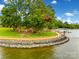 Lakeside gazebo and walking path, providing scenic waterfront access at 1345 Shimmer Light Cir, Rock Hill, SC 29732