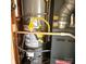 Close-up of water heater and furnace at 1406 Milan Rd, Charlotte, NC 28216