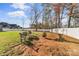 Backyard featuring seating area, fire pit, and open space at 1490 Kensington Park Ct, Hickory, NC 28602