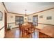 Spacious dining room featuring hardwood floors and large windows at 1601 Bennington Nw Dr, Concord, NC 28027