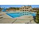 Community pool with water slide and clubhouse at 17718 Snug Harbor Rd, Charlotte, NC 28278