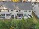 Aerial view of townhouses with private patios and fenced-in yards at 236 Ascot Run Way, Fort Mill, SC 29715