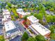 An aerial view of a vibrant town center with autumn colors at 5734 Morris Hunt Dr, Fort Mill, SC 29708