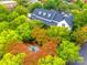 An aerial view of a charming building near a central fountain at 5734 Morris Hunt Dr, Fort Mill, SC 29708