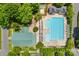 Community lap pool with surrounding lounge chairs at 5734 Morris Hunt Dr, Fort Mill, SC 29708