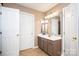 Clean bathroom with vanity, sink, and ample storage at 625 Circle Trace Rd, Monroe, NC 28110