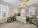 Charming bedroom with pink accents and crib at 9507 Inverness Bay Rd, Charlotte, NC 28278